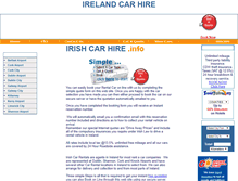 Tablet Screenshot of irishcarhire.info